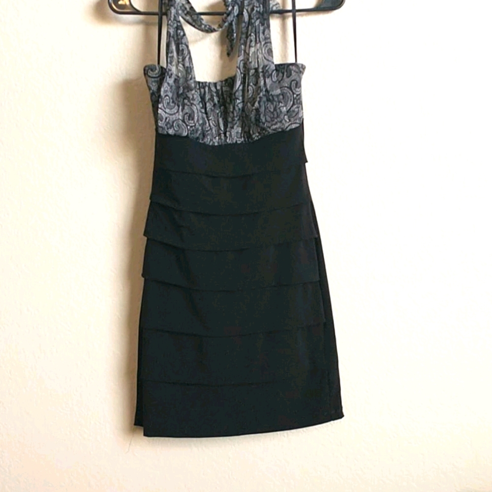 Black mini dress